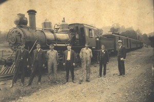 The Boone Stations on the East Tennessee and Western North Carolina Railroad (ET&WNC) also called the “Tweetsie Railroad,” in 1923. Courtesy Jerry Ledford.