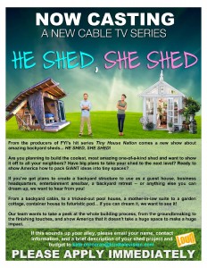 HE SHED SHE SHED Casting Call